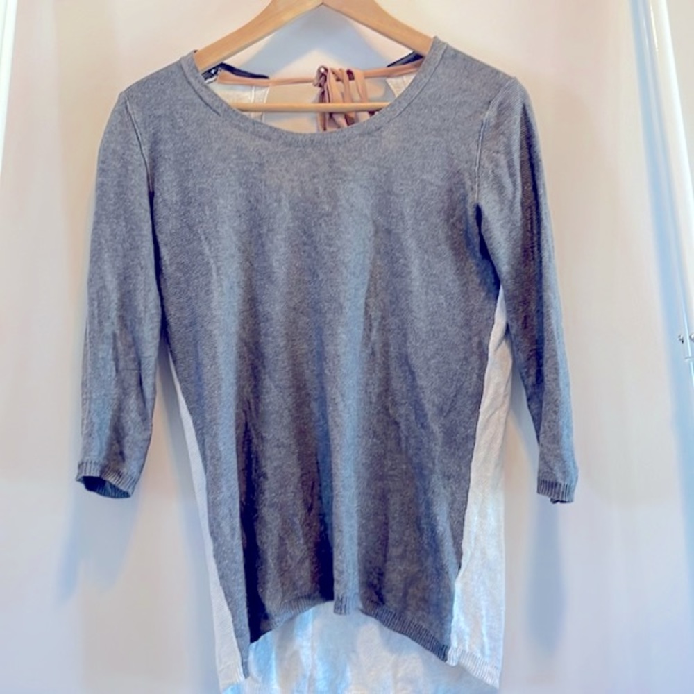 Babaton Bailey Top Silk and Cashmere Grey (XXS) - Picture 1 of 4